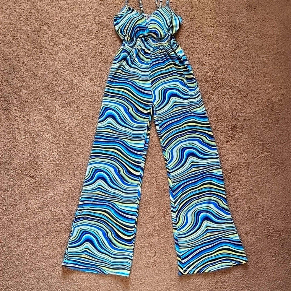 She's Cool Colorful Jumpsuit